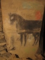 19th century graffiti of a horse in the mine :: Date 2009:11:07 11:23:04 :: Taken by Nigel Dibben :: Camera Canon PowerShot A610