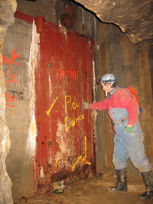 The door into Spring Quarry underground factory
