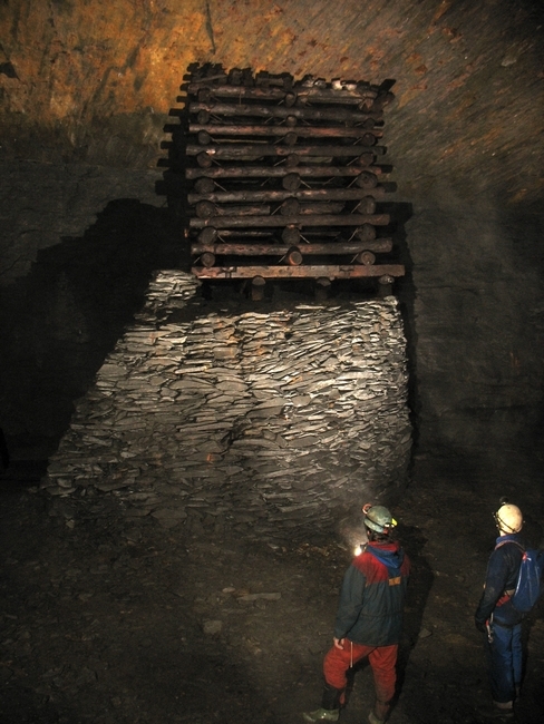 The famous cog, a distinctive feature of Moel Fferna, possibly made by Wrexham coal miners