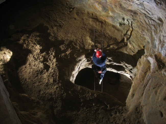 Descending the lower ladder