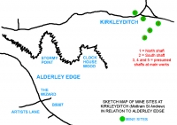 Sketch maps of Mottram St Andrew in relation to Alderley Edge