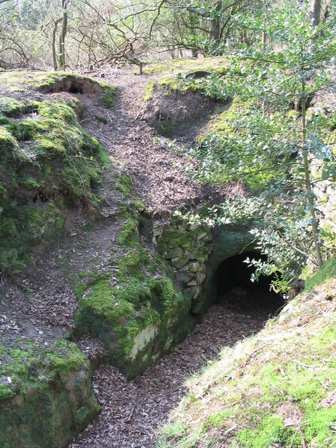 Looking down on Scout Hole entrance from above