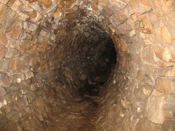One of the drainage conduits