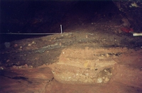 The excavated section in Saddlebole mine