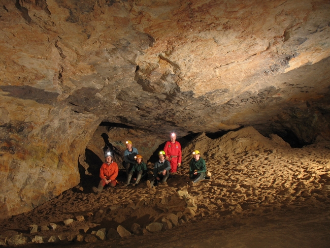 Resting at the far end of the mine.