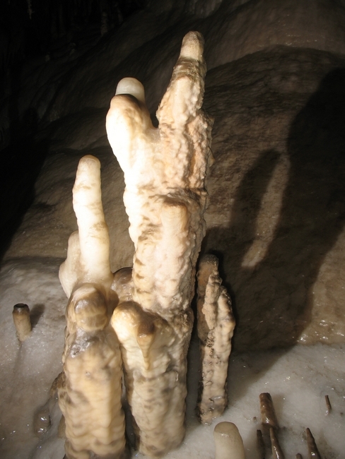 Unusual stalagmite