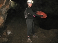 Charlotte demonstrating the draught in Coventosa :: Taken by Nigel Dibben