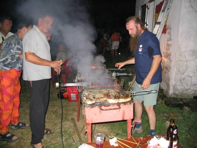 BBQ at the campsite