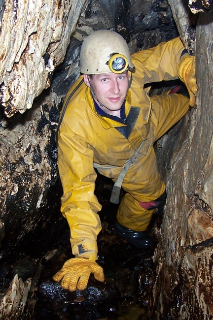 Allan in his favorite environment: wet