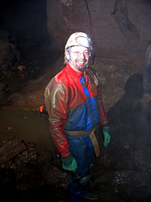 Colin in Peak Cavern