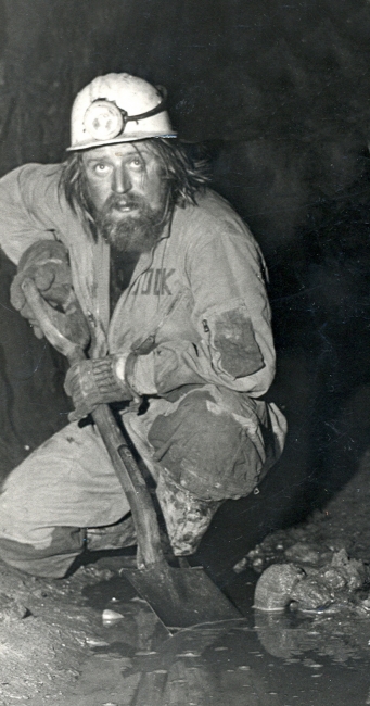 Jock in Wood Mine adit