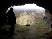 Looking out of one of the bone caves :: Taken by Nigel Dibben
