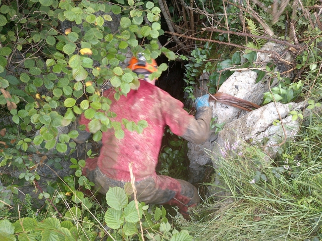 Looking into a potential cave site