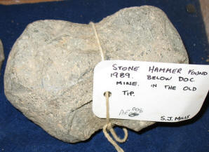 Hammer stone found on the Edge