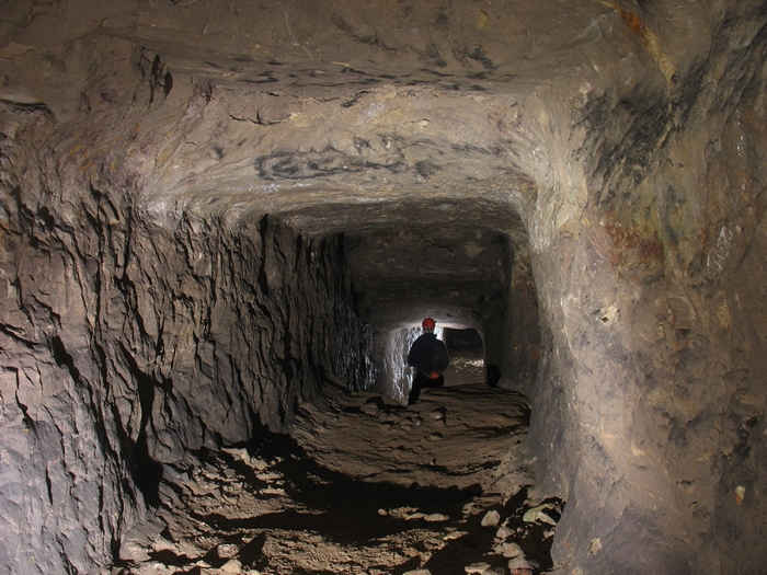 A 20th century passage in West Mine mined using high explosives