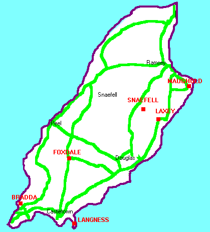 Map of the Isle of Man