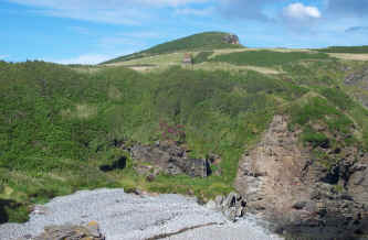 The adit to the iron mine on the shore at Maughold