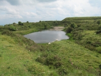 Picture 4: Flooded quarry near the summit.