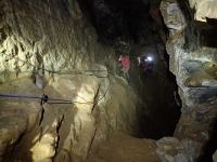 Picture 1: The traverse across the first winze in Clive Mine