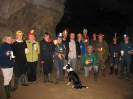 Members in Wood Mine on the Saturday night of an Open Weekend